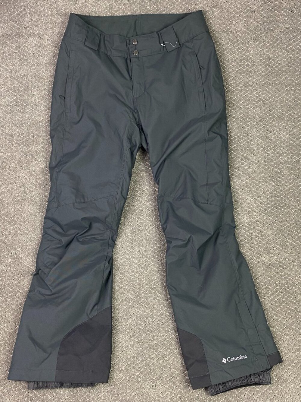 Columbia Bugaboo Omni Heat Snow Pants Womens Medium Short Gray Insulated Ski
